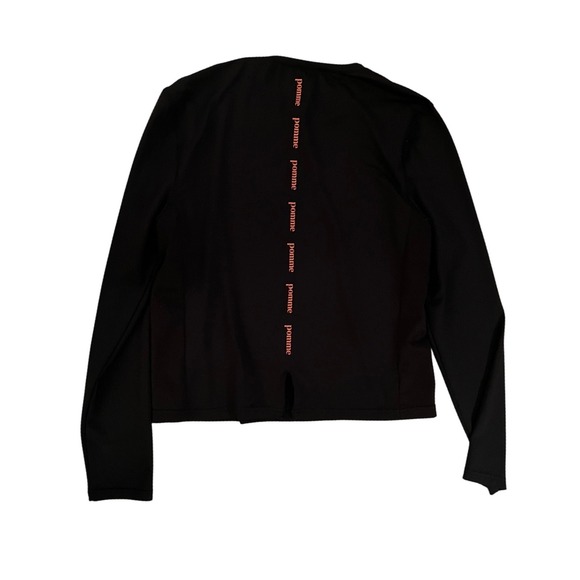 Pomme Equestrian Women's Luella Black Ultra Shirt Long Sleeve Logo- Size L - Picture 4 of 9